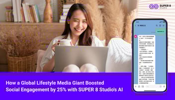 How a Global Lifestyle Media Giant Boosted Social Engagement by 25% with SUPER 8 Studio's AI