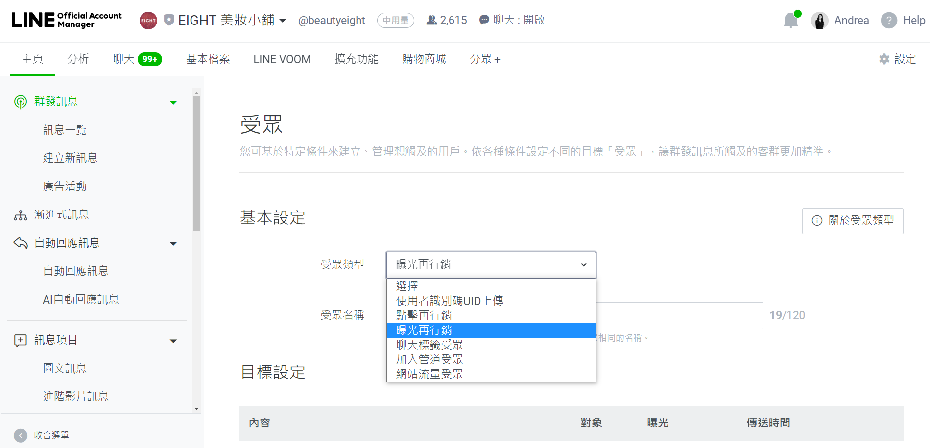 LINE 曝光再行銷